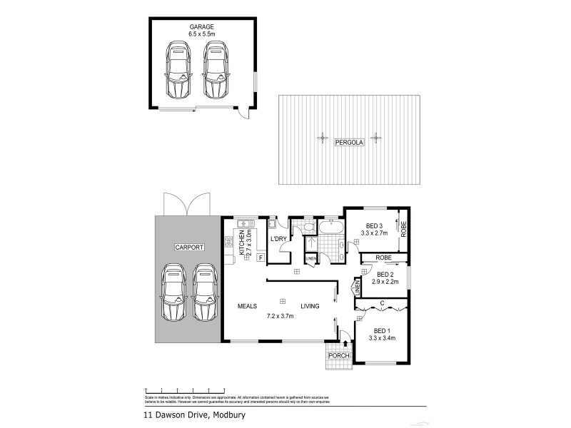 11 Dawson Drive, Modbury SA 5092 Floorplan