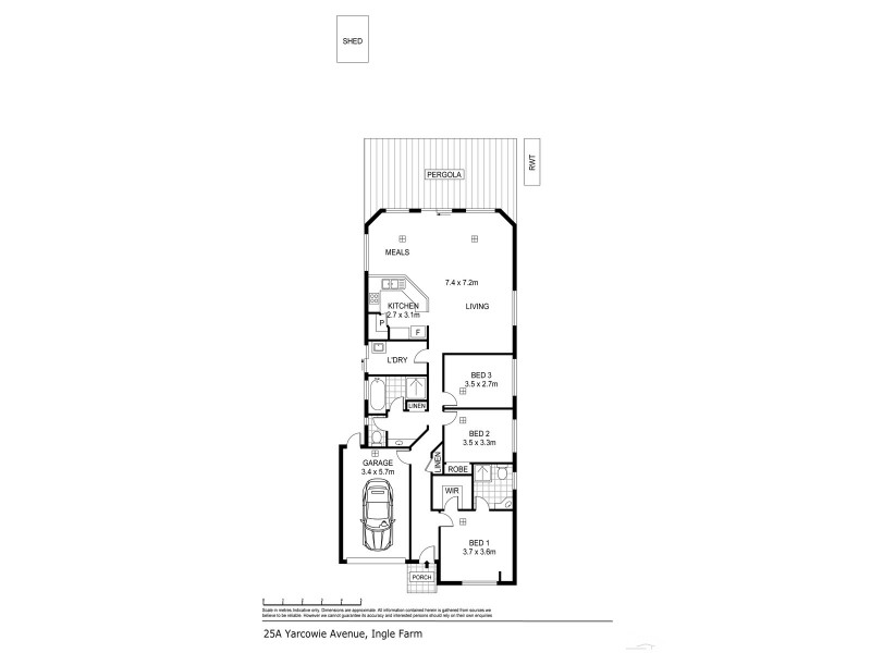 25A Yarcowie Ave, Ingle Farm SA 5098 Floorplan