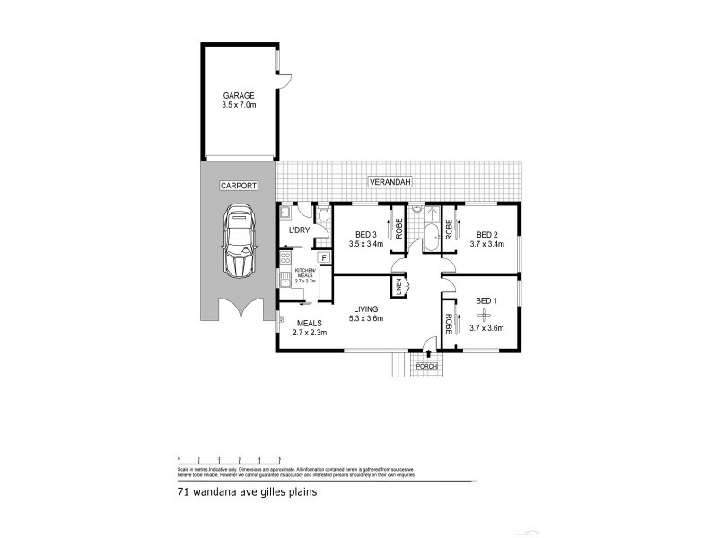 71 Wandana Avenue, Gilles Plains SA 5086 Floorplan