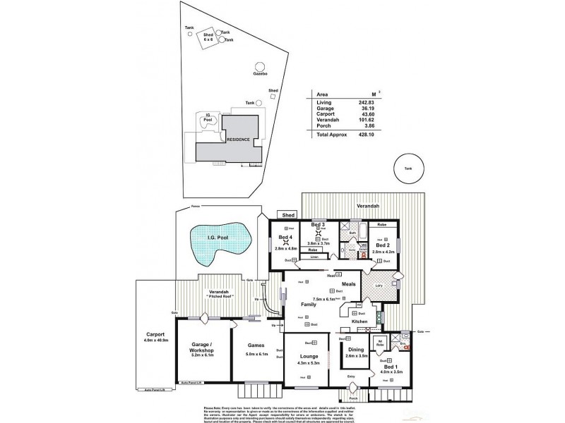 13 Oradala Court, Salisbury Heights SA 5109 Floorplan