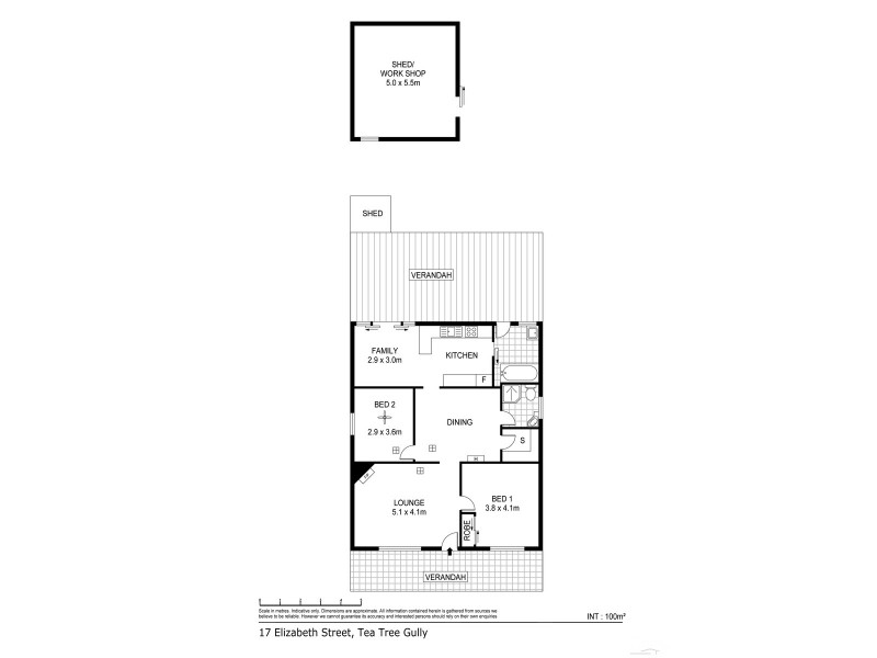17 Elizabeth Street, Tea Tree Gully SA 5091 Floorplan