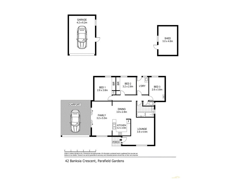 42 Banksia Crescent, Parafield Gardens SA 5107 Floorplan