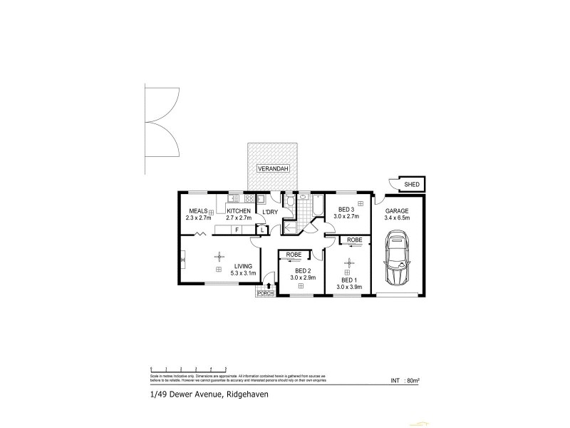 1/49 Dewer Ave, Ridgehaven SA 5097 Floorplan