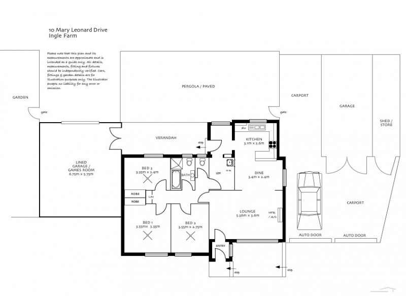 10 Mary Leonard Drive, Ingle Farm SA 5098 Floorplan