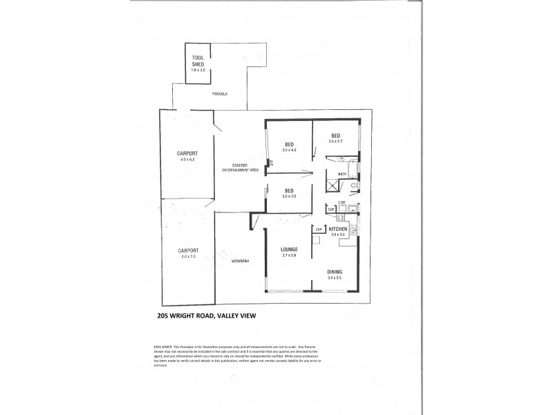 205 Wright Road, Valley View SA 5093 Floorplan