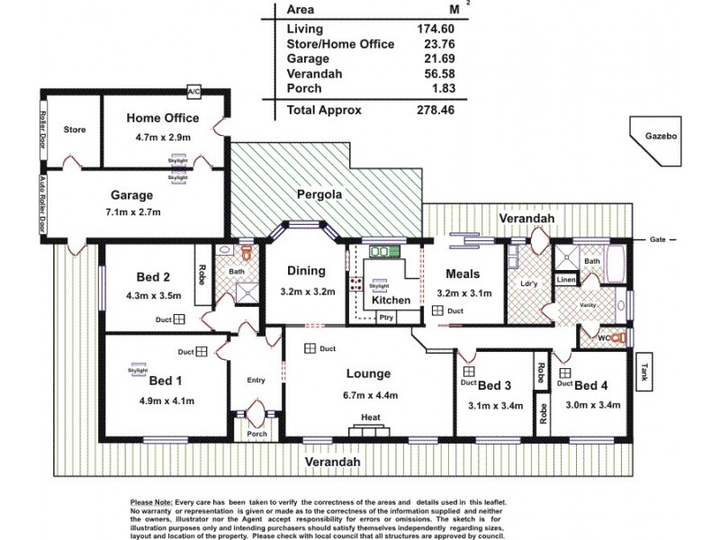 2 Parry Crescent, Redwood Park SA 5097 Floorplan