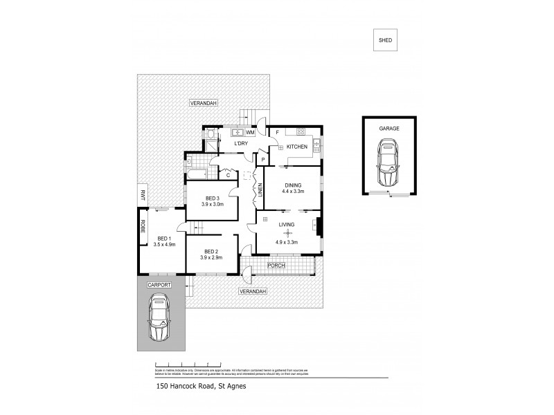 150 Hancock Road, St Agnes SA 5097 Floorplan