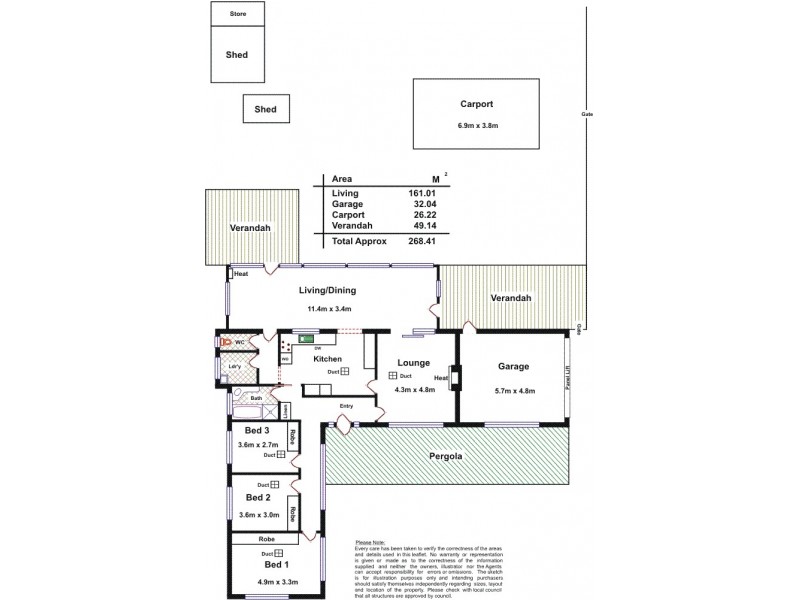 24 Radar Street, St Agnes SA 5097 Floorplan