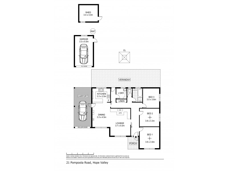 21 Pompoota Road, Hope Valley SA 5090 Floorplan