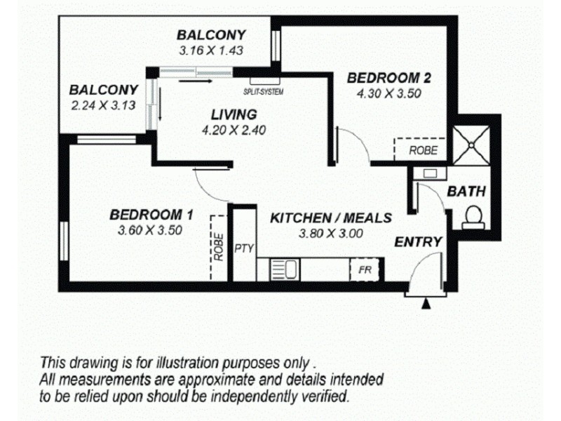 1306/15-19 Synagogue Place, Adelaide SA 5000 Floorplan