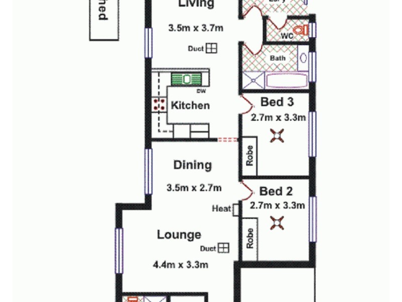 12 Chesterfield Walk, Hillbank SA 5112 Floorplan