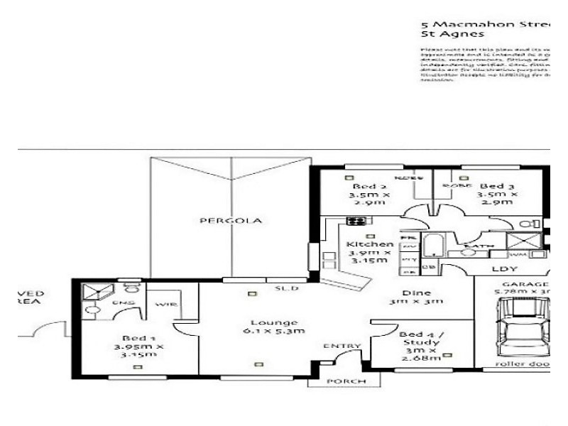 5 Macmahon Avenue, St Agnes SA 5097 Floorplan