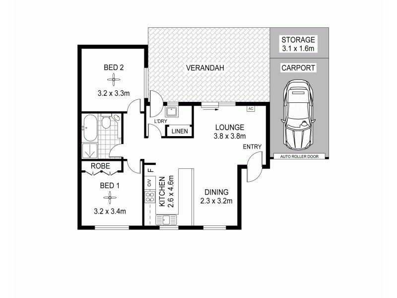 4/102 Spring Street, Queenstown SA 5014 Floorplan