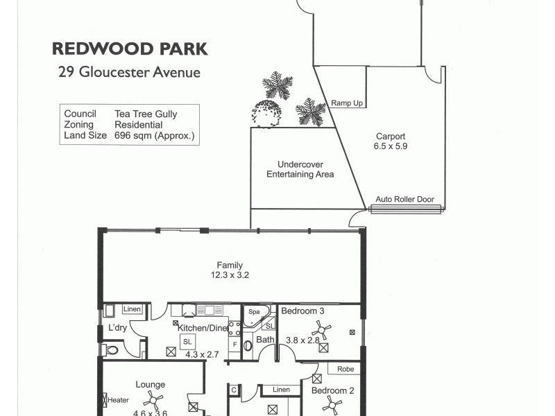 29 Gloucester Ave, Redwood Park SA 5097 Floorplan
