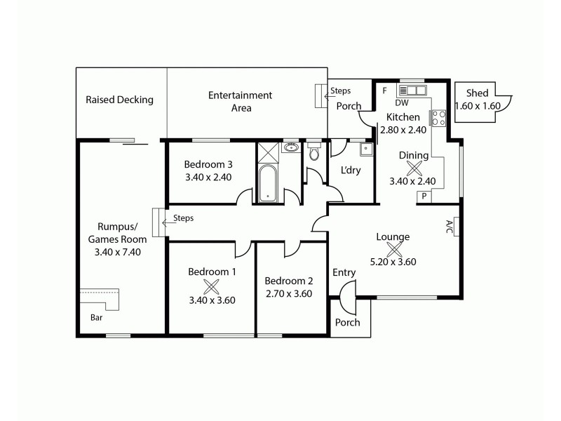 1 Marco Avenue, Ingle Farm SA 5098 Floorplan
