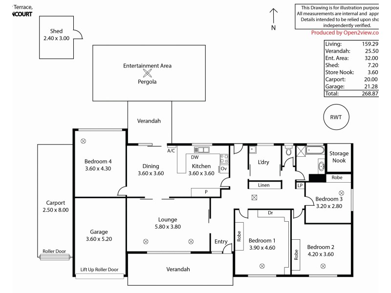 4 Turner Terrace, Dernancourt SA 5075 Floorplan