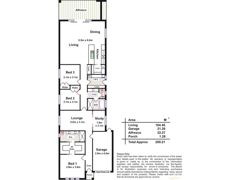 2 Ferry Avenue, Plympton Park SA 5038 Floorplan