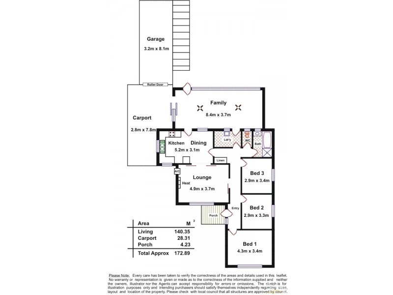 3A Myponga Terrace, Kilkenny SA 5009 Floorplan