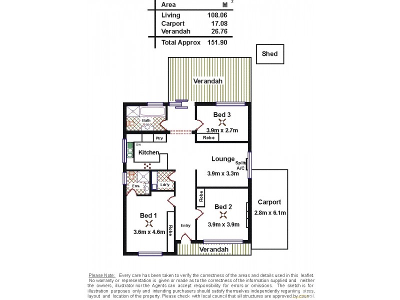 6 James Avenue, Brooklyn Park SA 5032 Floorplan