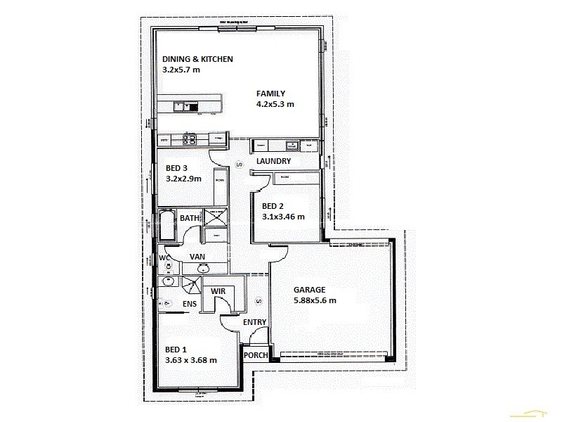 14 Arkle Place, Woodcroft SA 5162 Floorplan