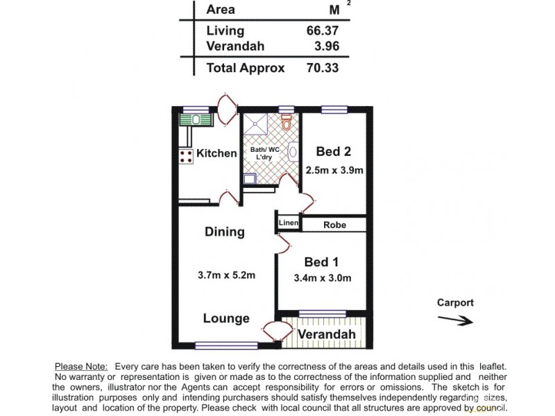 4/116 Lipsett Terrace, Brooklyn Park SA 5032 Floorplan