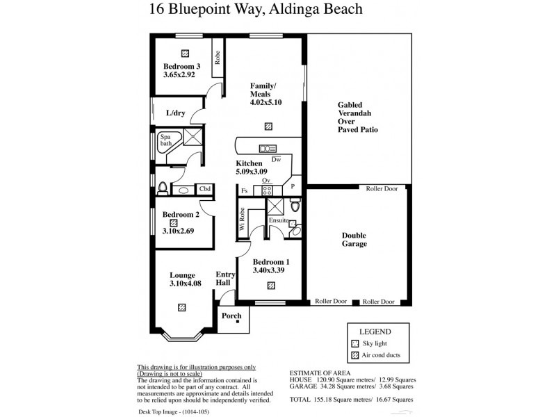 16 Bluepoint Way, Aldinga Beach SA 5173 Floorplan