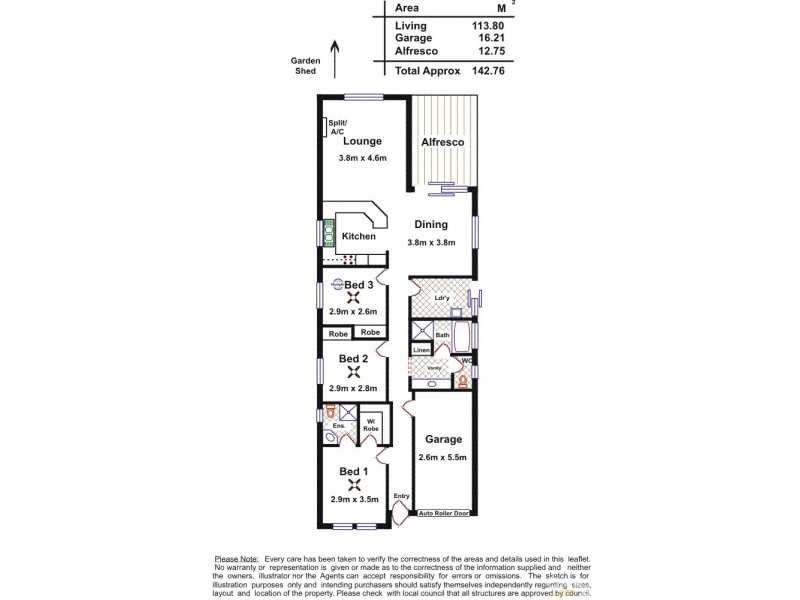 42A Leighton Avenue, Klemzig SA 5087 Floorplan