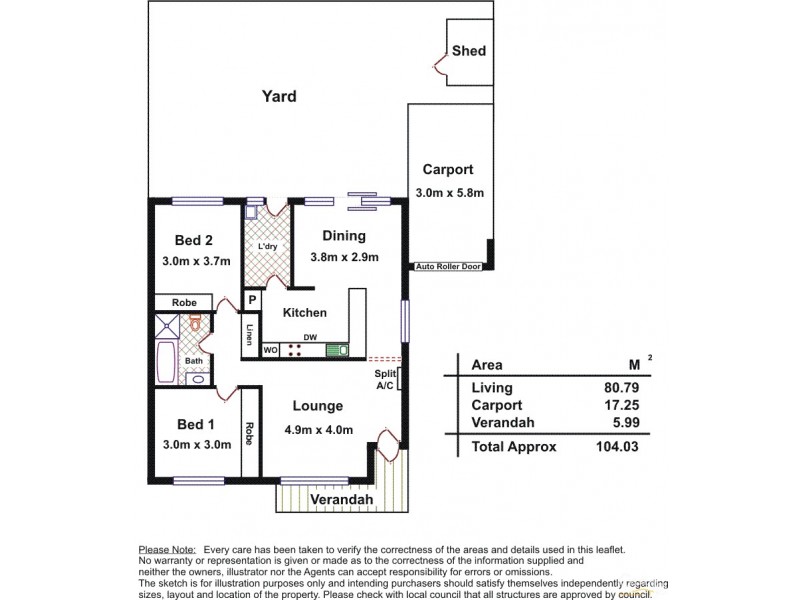 7/3 Mulberry Court, Magill SA 5072 Floorplan