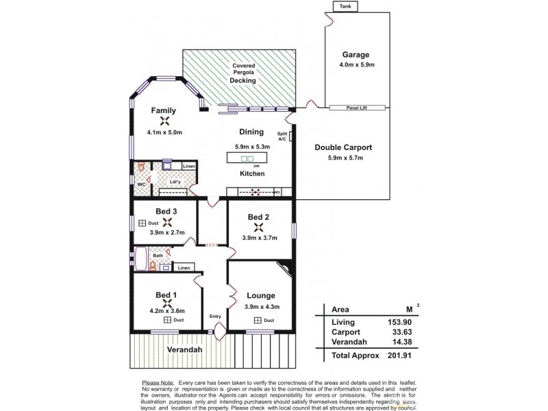 3 Fourth Avenue, Everard Park SA 5035 Floorplan