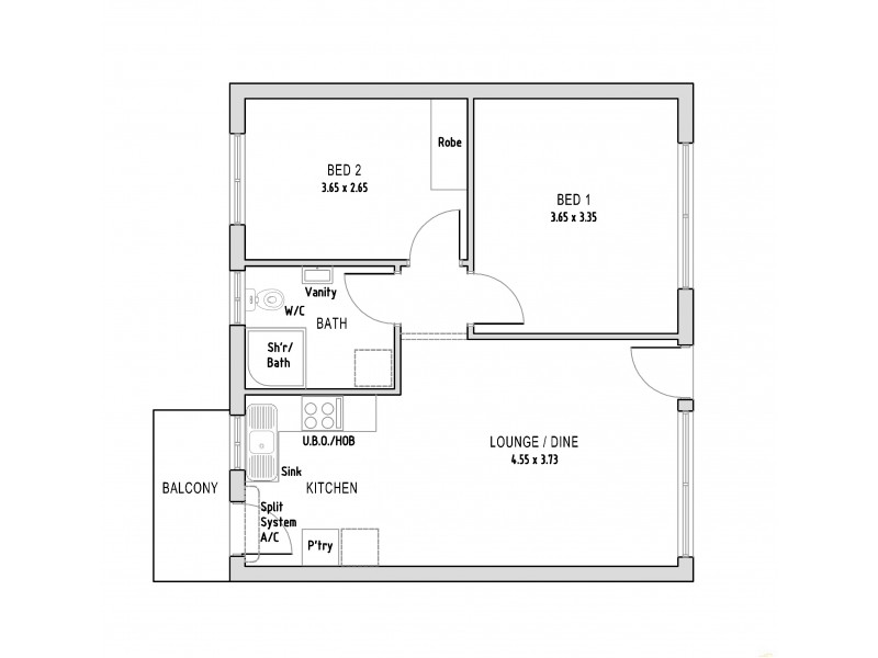 10/302 Young Street, Wayville SA 5034 Floorplan