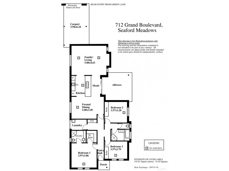 712 Grand Boulevard, Seaford Meadows SA 5169 Floorplan