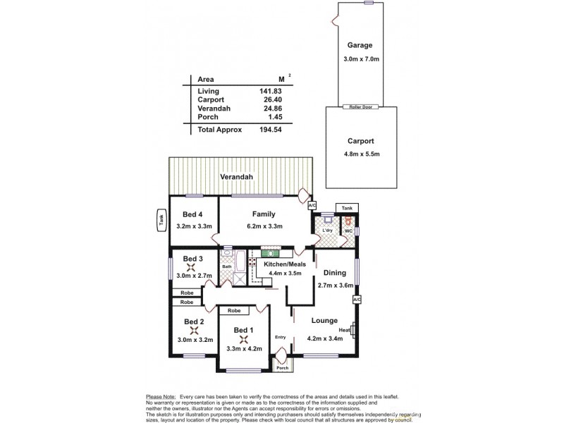 55 Scottish Avenue, Clovelly Park SA 5042 Floorplan