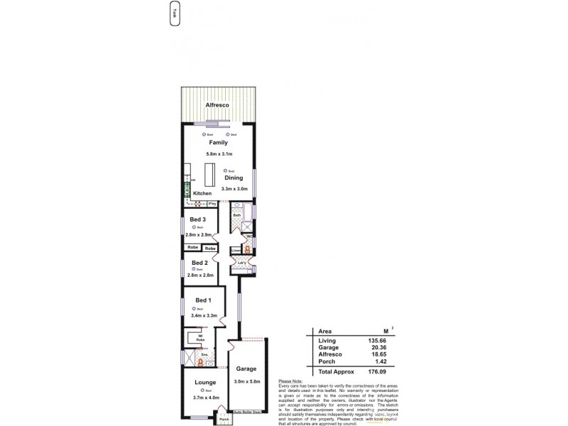 9A Johnstone Street, Glengowrie SA 5044 Floorplan