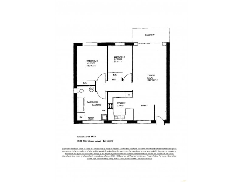 8/30  College Road, Kent Town SA 5067 Floorplan