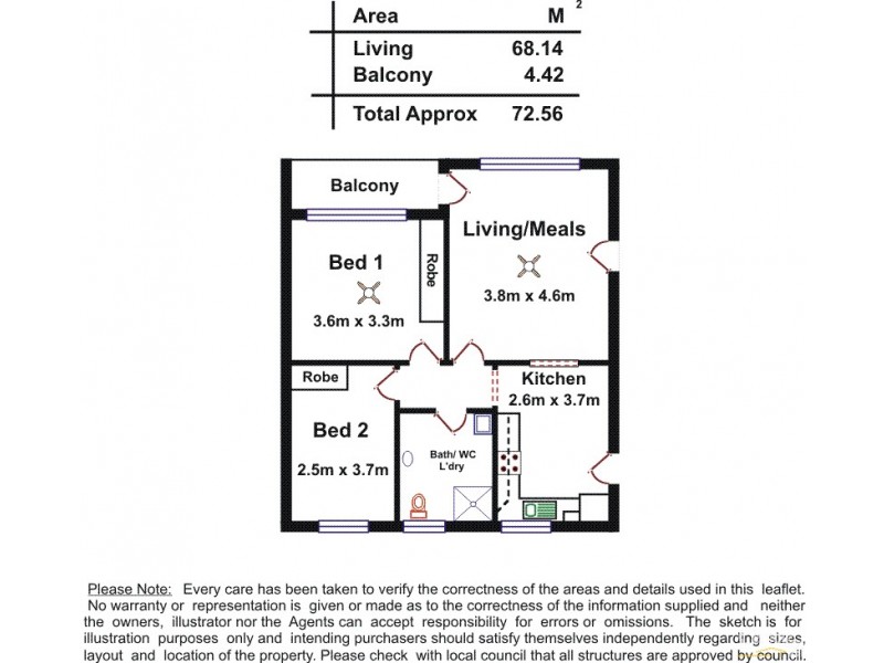 8/4 Douglas Grove, Glenelg North SA 5045 Floorplan