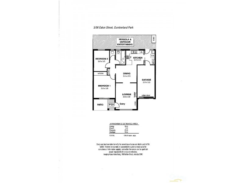 3/36 Eaton Street, Cumberland Park SA 5041 Floorplan