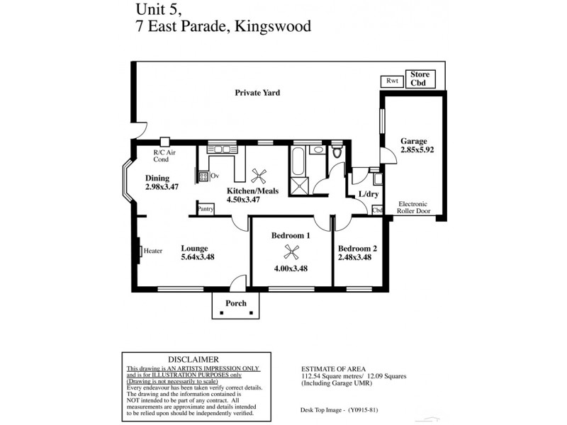 5/7 East Parade, Kingswood SA 5062 Floorplan