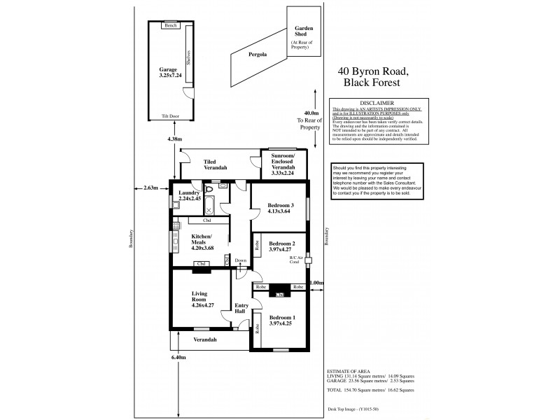 40 Byron Road, Black Forest SA 5035 Floorplan