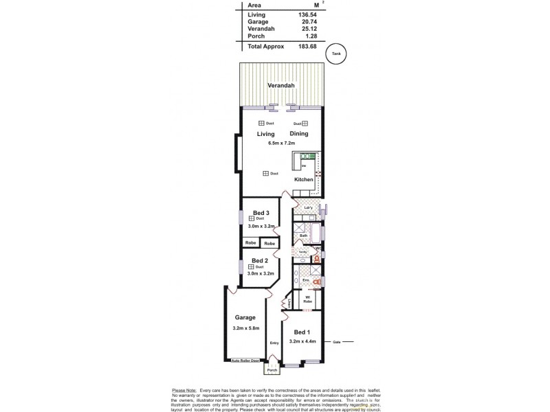11 Harcourt Avenue, Clovelly Park SA 5042 Floorplan