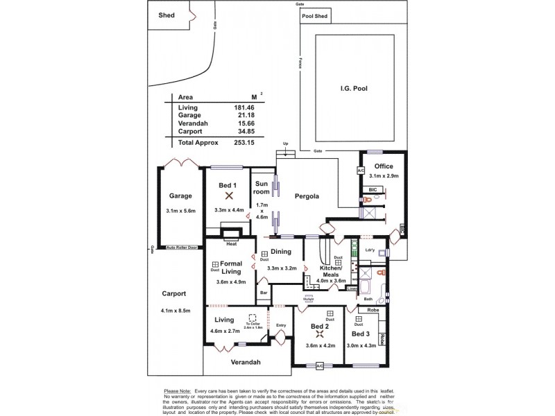 2 Parry Avenue, Somerton Park SA 5044 Floorplan