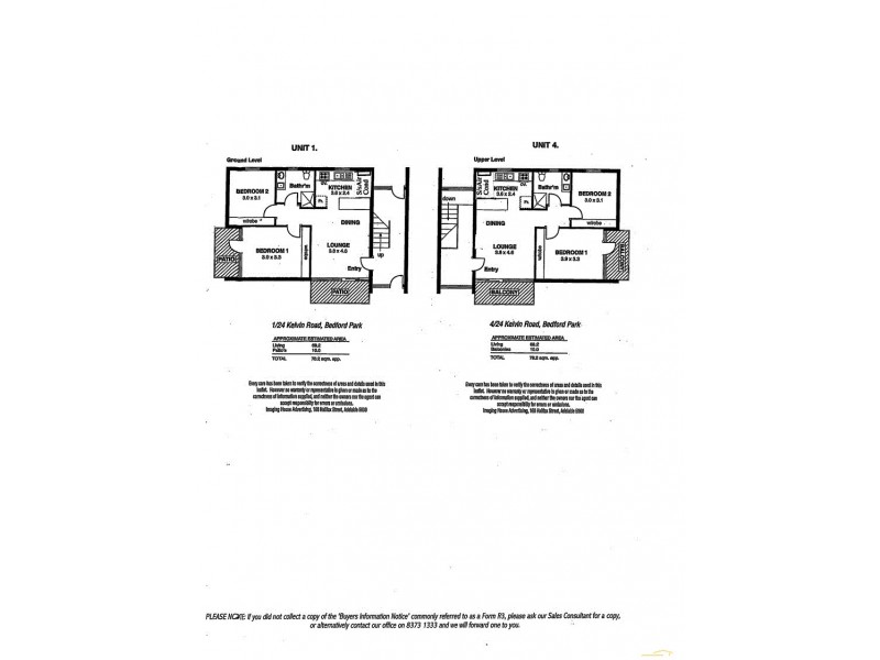 1-4/24 Kelvin Road, Bedford Park SA 5042 Floorplan