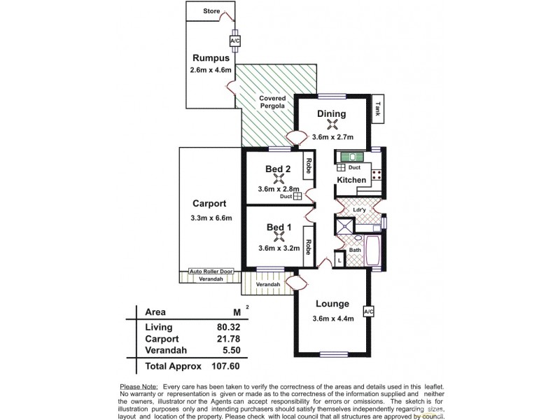 8 Jena Court, Greenwith SA 5125 Floorplan