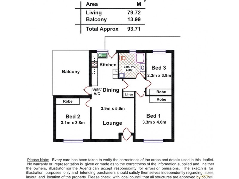 54/49 Leader Street, Goodwood SA 5034 Floorplan