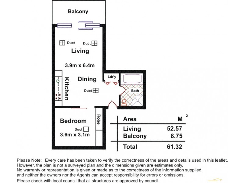 817/27 Colley Terrace, Glenelg SA 5045 Floorplan