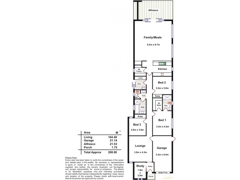 43 South Terrace, Plympton Park SA 5038 Floorplan