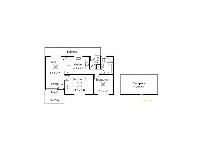 6/21 Cowper Road, Black Forest SA 5035 Floorplan