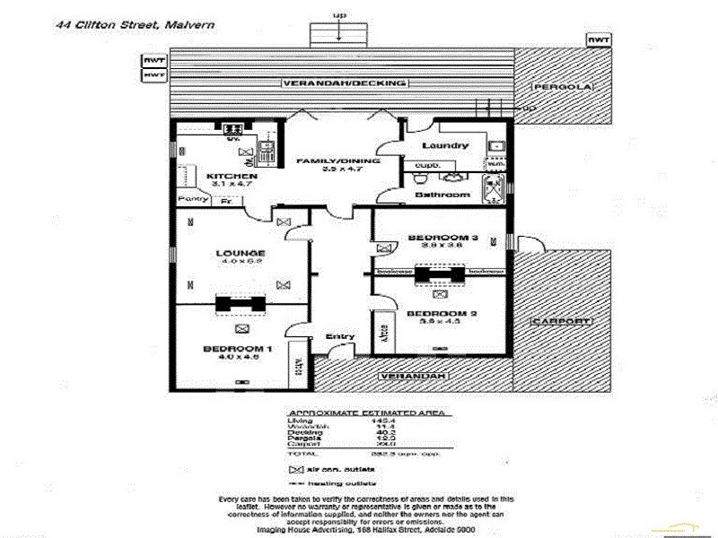 44 Clifton Street, Malvern SA 5061 Floorplan