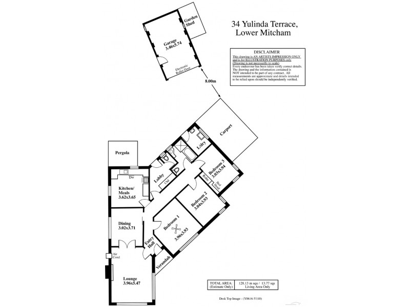 34 Yulinda Terrace, Lower Mitcham SA 5062 Floorplan