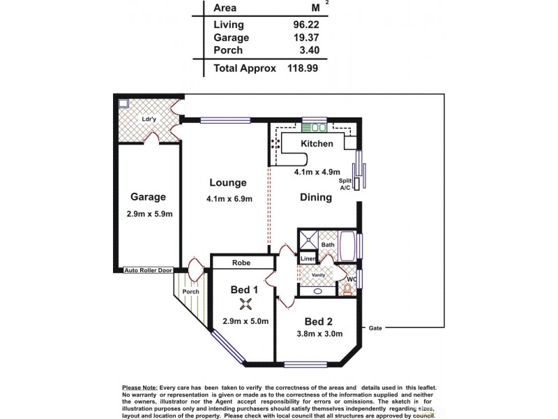 1/14 Cromer Street, Camden Park SA 5038 Floorplan