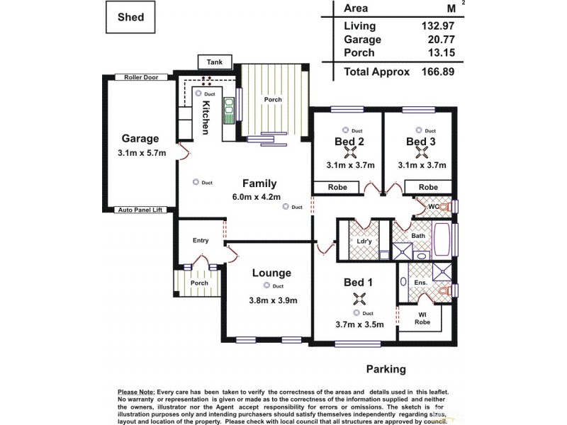 6A James Avenue, Brooklyn Park SA 5032 Floorplan